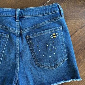 Hand Embroidered Old Navy Jean Shorts Size 6 $18